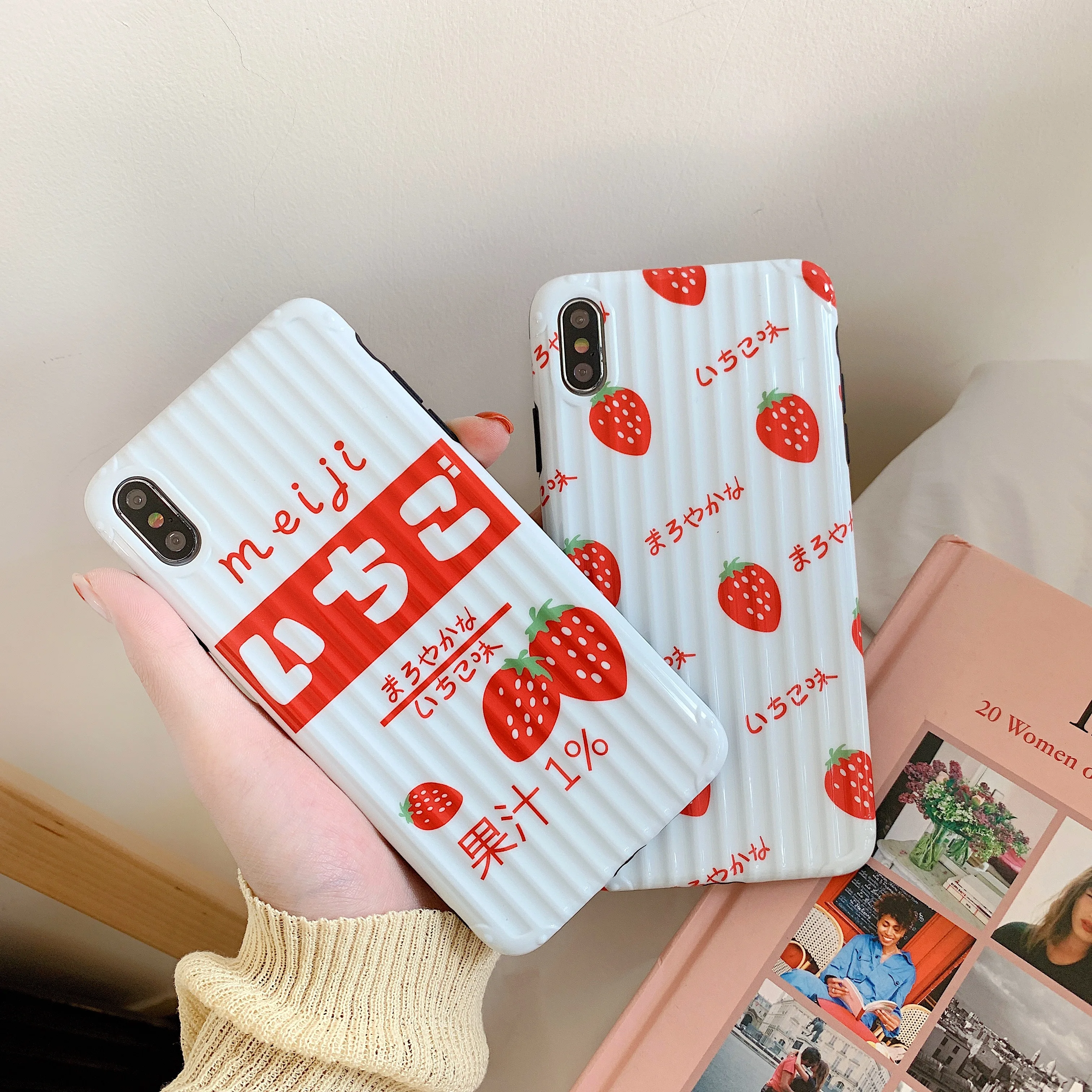 Luxury Lovely Strawberry Phone Case For iphone XR X XS Max 6 6s 7 8 Plus Fashion Silicon Soft Back Cover Capa |