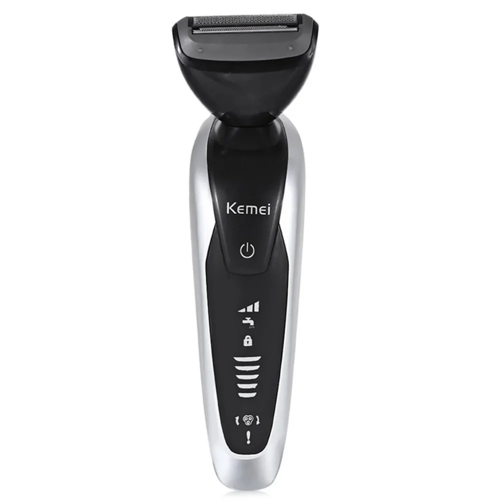 Kemei KM-8867 электрическая перезаряжаемая 3D бритва моющаяся Бритва для мужчин триммер для бороды бритвенный станок Barbeador 7 в 1