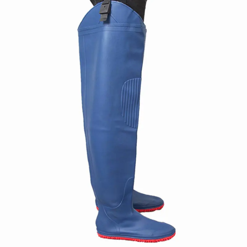 Рыболовные сапоги выше колена, высота 80 см, водонепроницаемые, Pesca Pants, 0,55 мм, материал ПВХ, мягкие сапоги, рыболовные сапоги