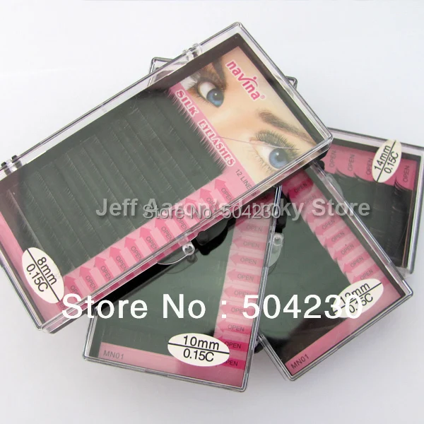 4 лотка 14 мм 12 10 8 0.15C C Lash Curl черные индивидуальные шелковые накладные ресницы