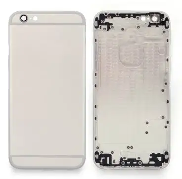 Мобильный телефон серебристый/белый металлический пустой корпус для iPhone 6g