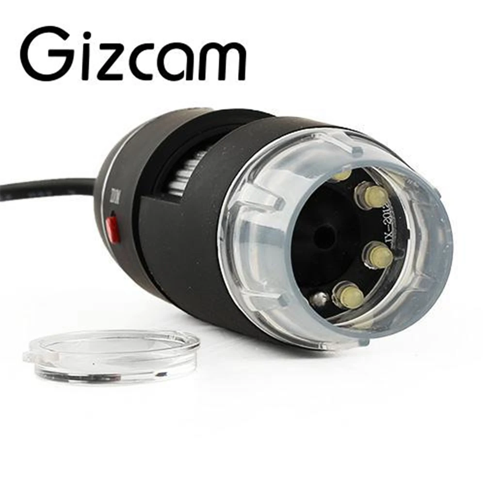 Gizcam мини Камера Портативный USB 8 светодиодный 500X2 MP цифровой микроскоп Эндоскоп