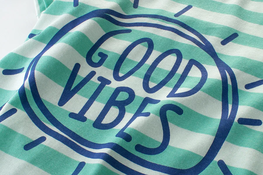 Детская одежда футболка для мальчиков и девочек Новинка лета 2017 года в полоску с