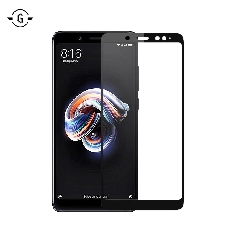 3D Curved xiomi redmi note5 Tempered Glass Full Screen Protector For Xiaomi Redmi Note 5 Pro glas Protective glass Black | Мобильные