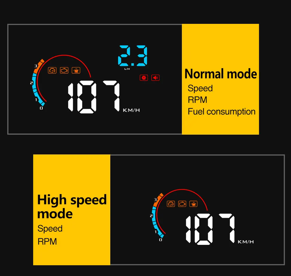 Автомобильная сигнализация kebidumei 4 0 &quotOBD2 Hud бортовой компьютер измеритель