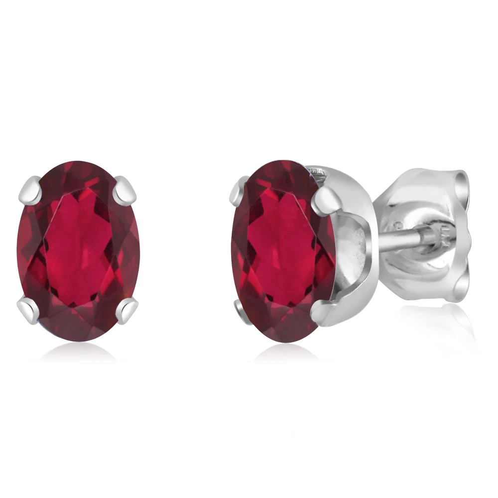 GemStoneKing 2 45 Ct Овальный Красный Мистический топаз набор украшений для женщин