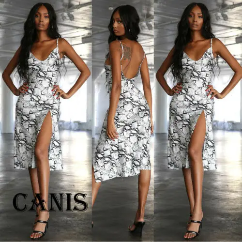 Женское облегающее платье с V-образным вырезом без рукавов | Женская одежда