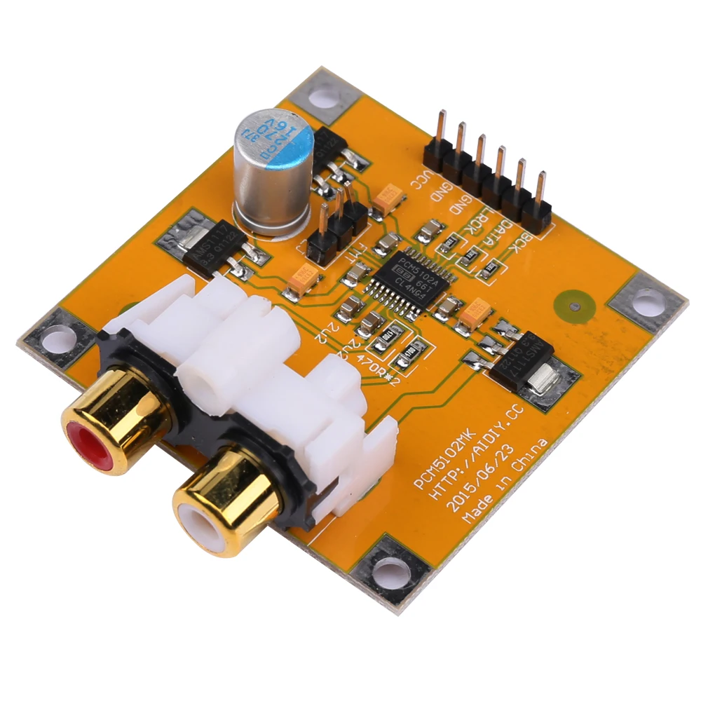 LEORY DC 5V 10V 12S 32 bit 384K PCM5102/PCM5102A аудио модуль DAC декодер плата для Raspberry Pi красный
