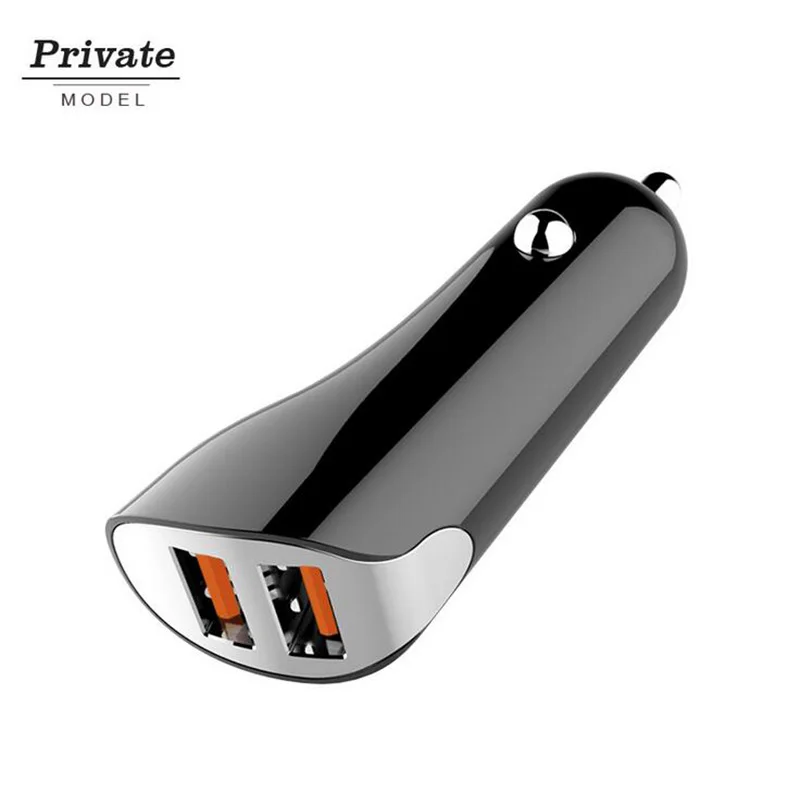 Быстрое Автомобильное зарядное устройство с двумя USB портами новая