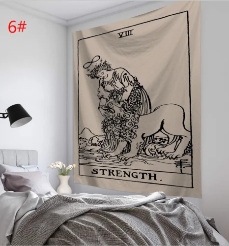 95x73 см гобелен с карточками Таро настенный астрологические гадания покрывало