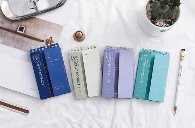 1 шт. Kawaii иностранных английские слова Язык словарь блокнот исследования письменный читать книги планировщик Эсколар. канцелярских принадлежностей - Цвет: 1 Piece in random