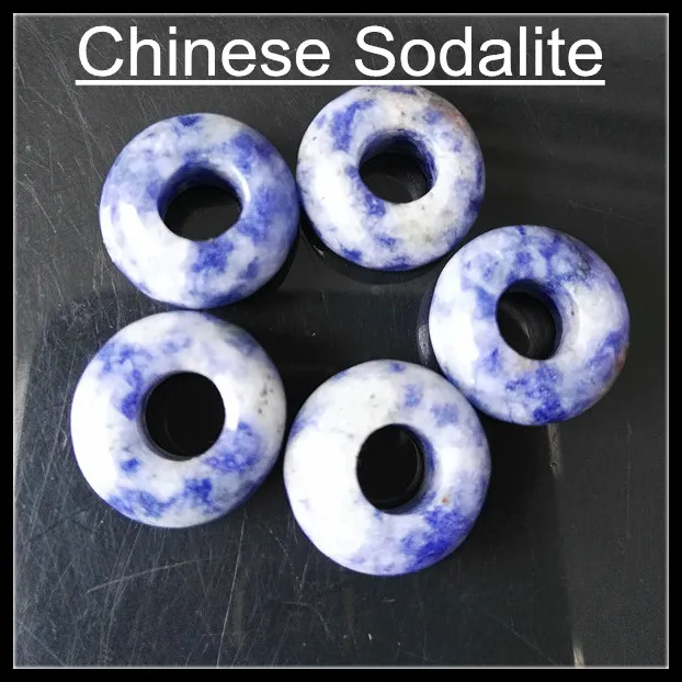 Sodalite 5 шт./лот натуральный драгоценный камень Бусины Европейский голубой камень Малахит, опал содалит Сердолик желтый тигровый глаз аксессуары из оникса - Цвет: Sodalite