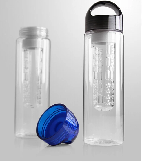 700 мл черный кепка фрукт настаивая Infuser фляжка для воды спорт Health лимон сок