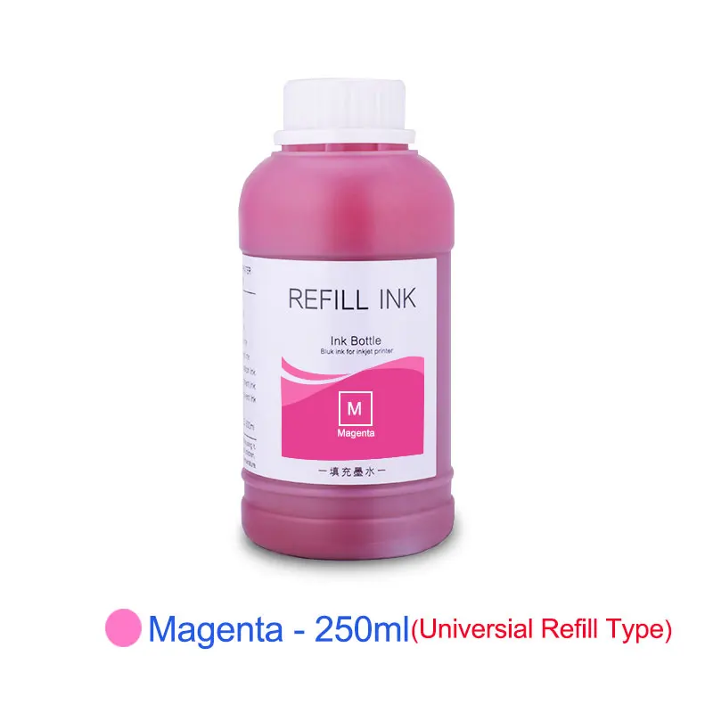 250ml Universal Refill Pigment Ink For HP 178 364 564 655 670 711 862 920 932 933 934 950 951 952 953 954 955 Printer Ink For HP - Цвет: 1 PCS - Magenta