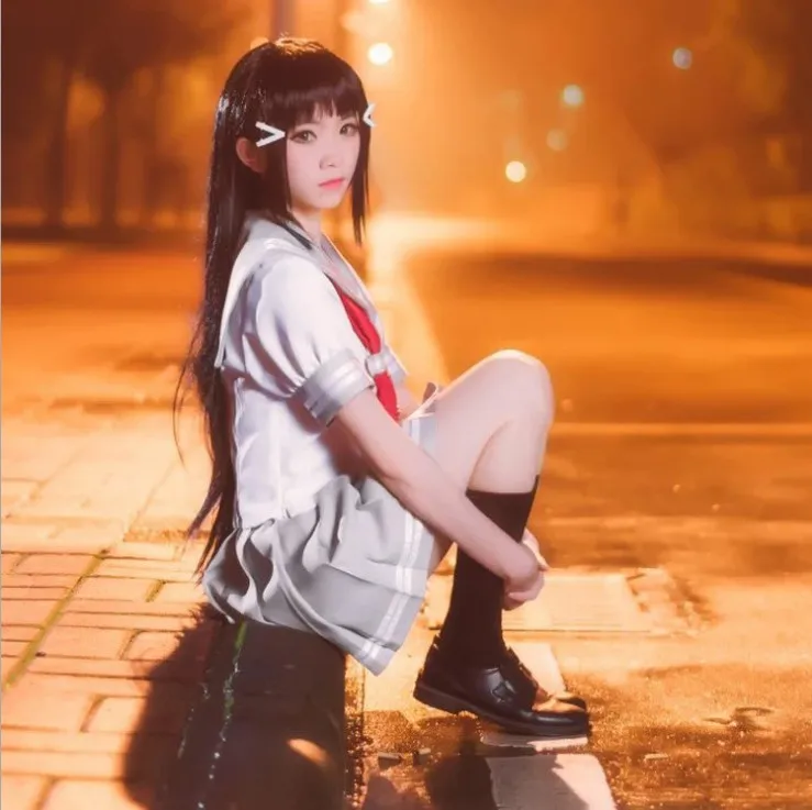 Cosplay Japan Comic Love life Sunshine role Play the clothing High view Chicago girl Seaman uniform Aqours School |