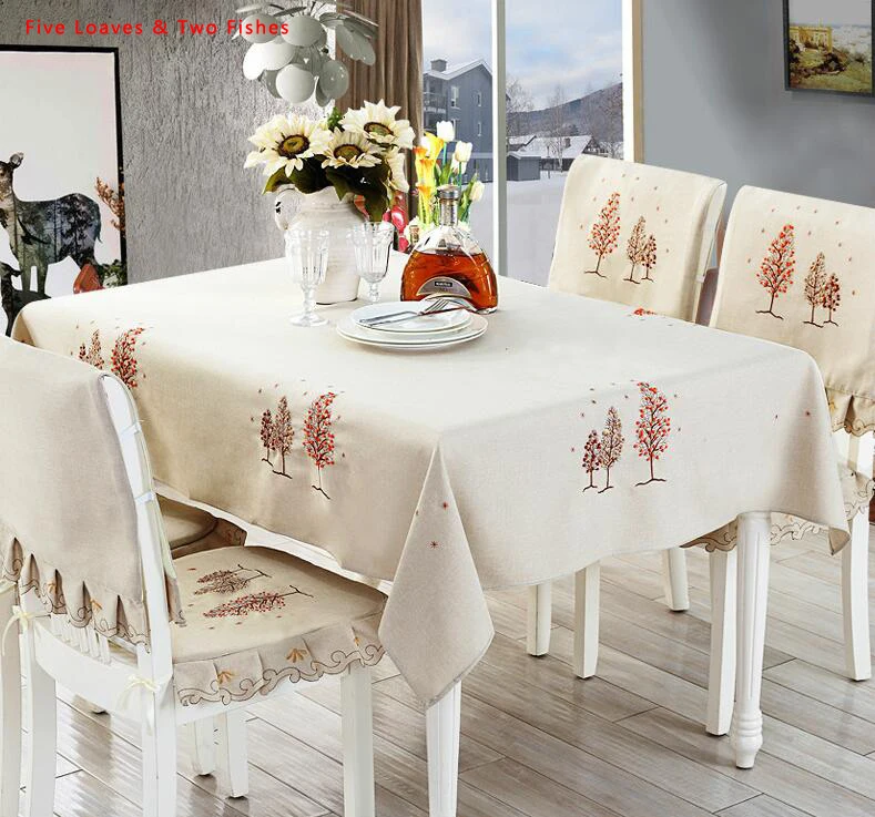 Скатерть на рождественскую елку плотная скатерть из хлопка и льна прямоугольная