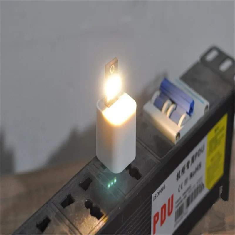 2 шт. односторонняя карманная карта светодиодная лампочка брелок мини