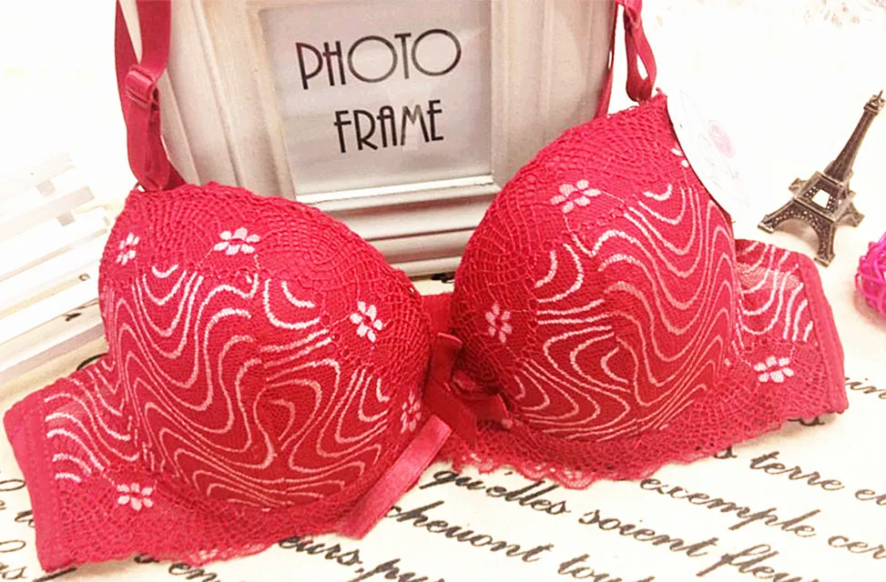 new brashot sale one-piece cotton push up bras for women paisley lace sexy underwear bra thin cup brassiere fashion lingerie | Женская