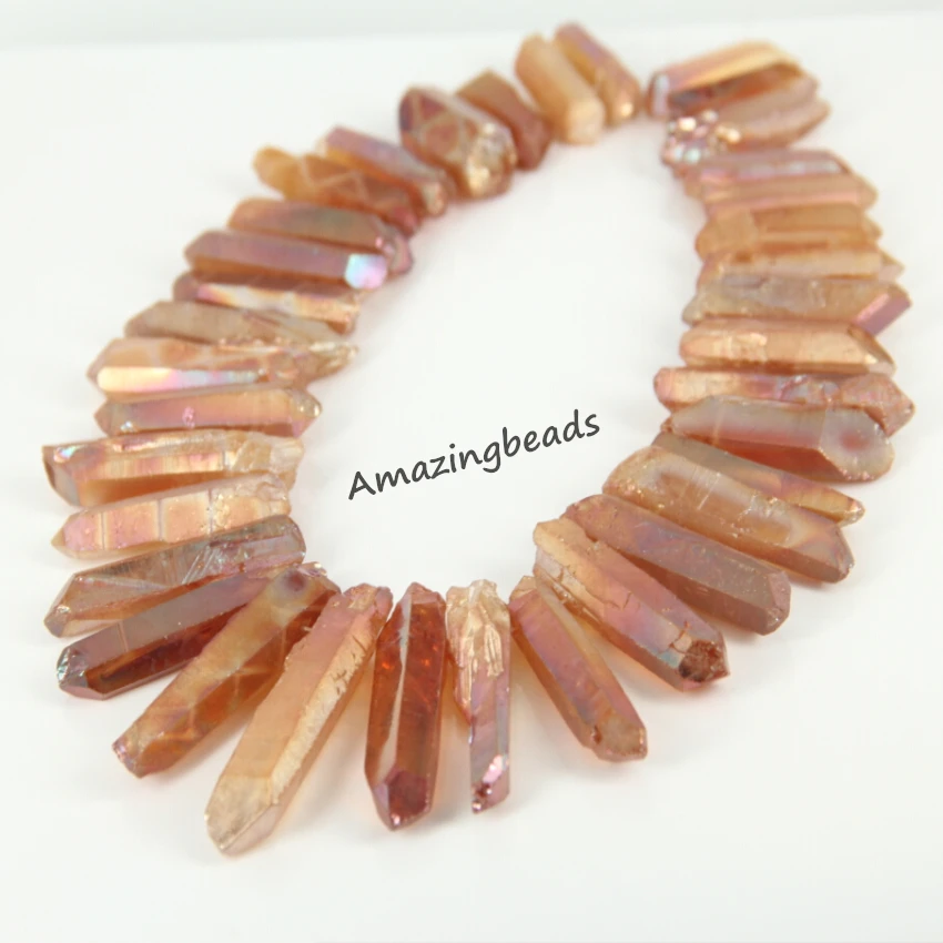 Бусины подвески с титановым покрытием около 36 шт./нить|bead wholesale|wholesale beadspendant beads |