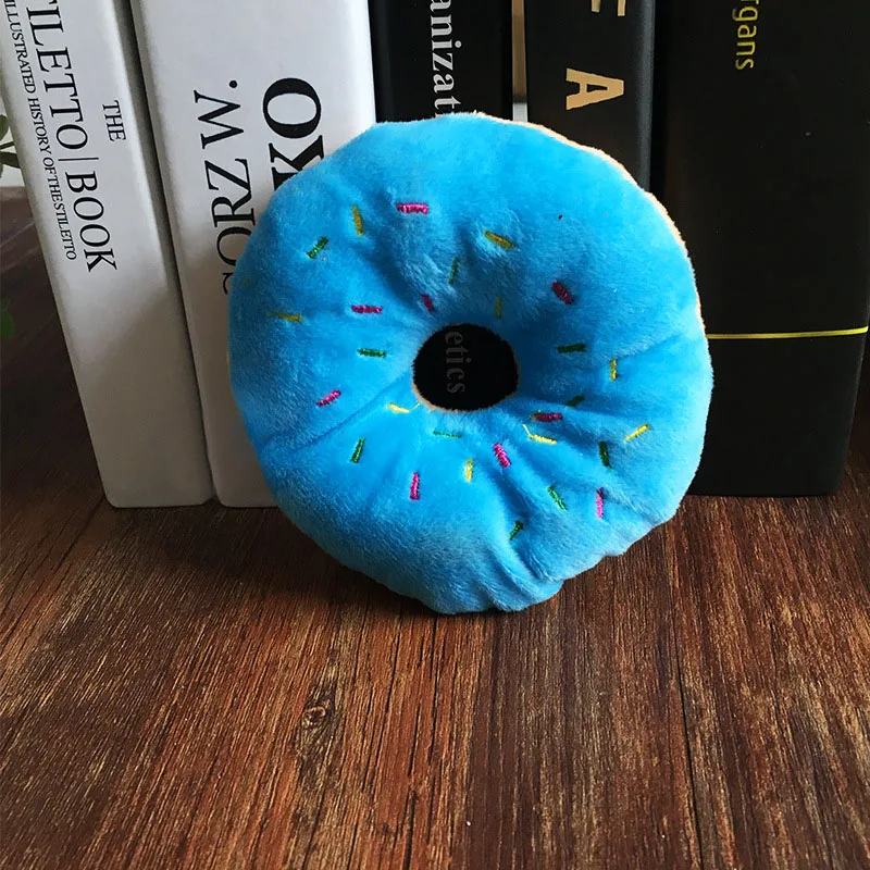 11 см красивый Домашних Животных Жевать хлопок пончик игрушки для домашних