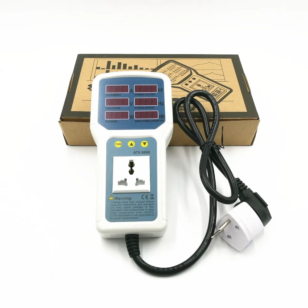 High Performance Original Power Meter 4400W 20A Socket Watt Analyzer Digital Electric Energy Monitor LED Light | Инструменты
