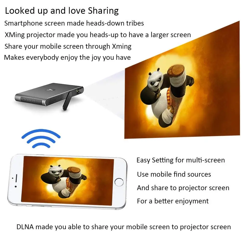 Appotronics A1 лазерный проектор Портативный 3D Full HD 1080p Android 1280*800 Bluetooth 700 ANSI люмен WI FI 300
