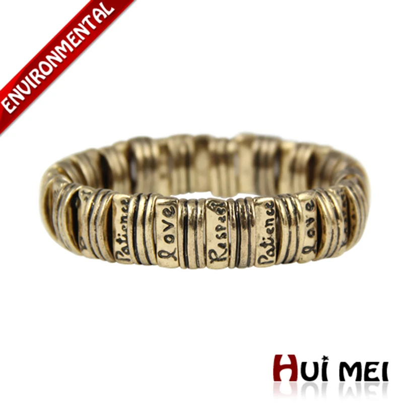HONGYE винтажные античные золотые/Серебристые мужские браслеты в стиле панк