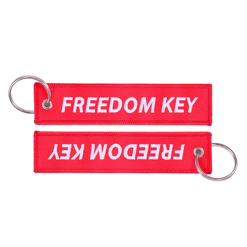 Брелок llavero 3 шт./лот для автомобилей и мотоциклов с красной вышивкой | Украшения
