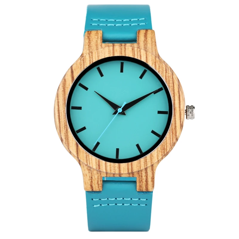 

Мужские деревянные часы из бамбука 2020 оригинальные синие кварцевые часы из натуральной кожи ручной работы из натурального дерева Аналогов...