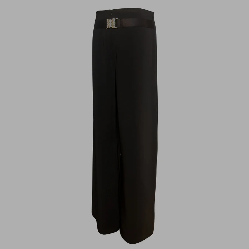 Black Pant Удобные черные танцевальные брюки для женщин, черные брюки, стандартные Бальные Танцевальные широкие брюки для женщин, Латинская черная танцевальная одежда BL1734 - Цвет: Black Pant