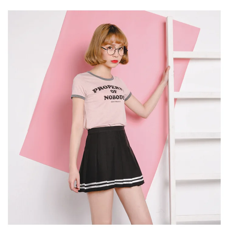 Женские юбки, корейский стиль, Kawaii Ulzzang, высокая талия, плиссированная юбка, британский стиль, для колледжа, для женщин, Япония, Harajuku, одежда для женщин