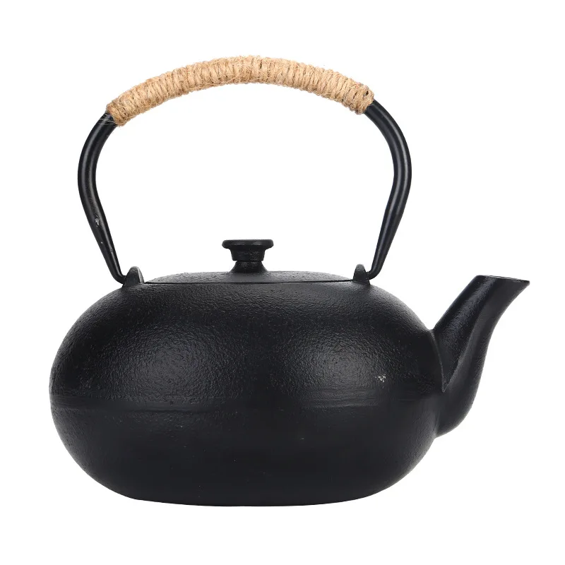 

0.8L Chinese Tea Pot Cast Iron Drink Green Tea Water Kettle Antirust Durable China Puer Tea Teapot Used for Boiling Water