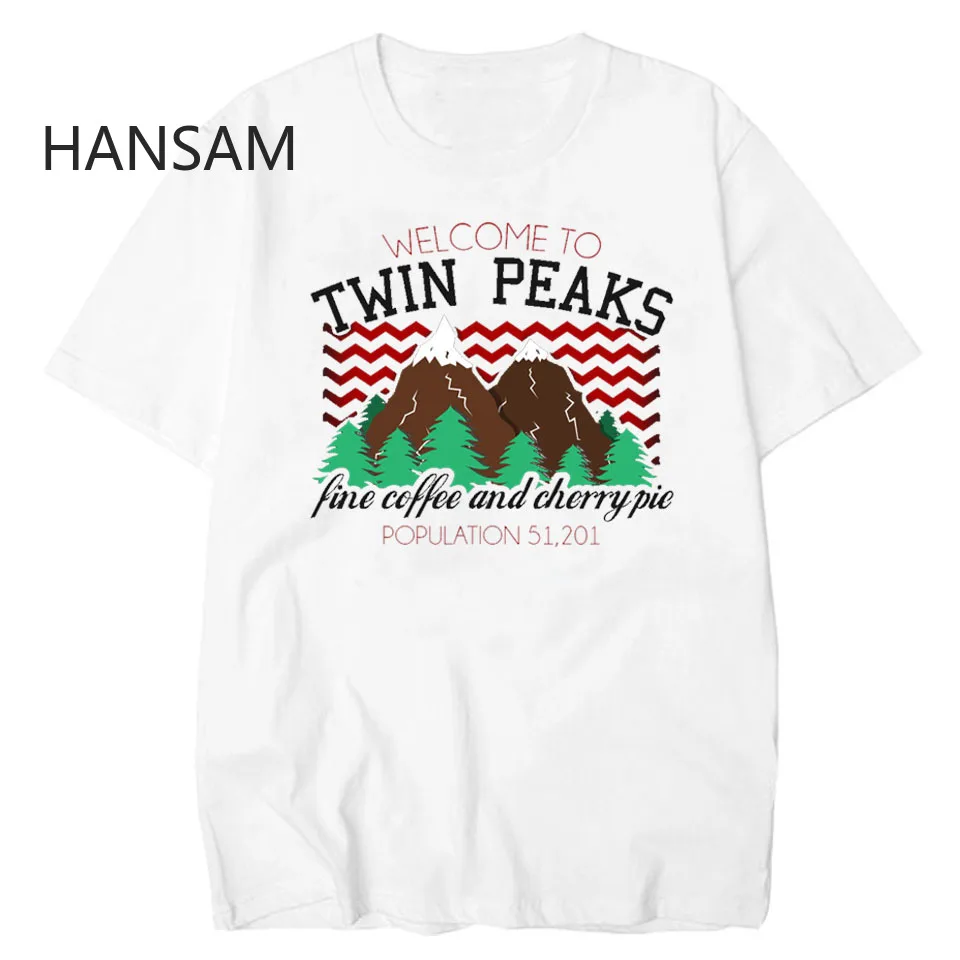 Твин Пикс футболка Homme Basic Для мужчин футболки летняя белая с короткими рукавами