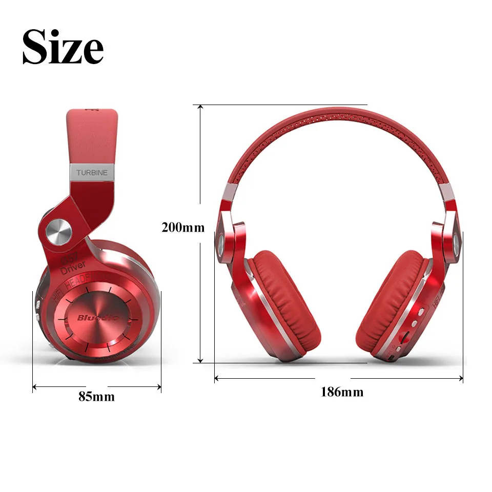 Bluetooth-наушники Bluedio T2 Plus + T2S складные с микрофоном | Электроника