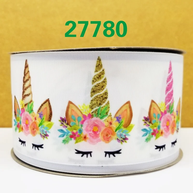 Free shipping 50 yard cartoon printed grosgrain ribbon 27844 | Дом и сад
