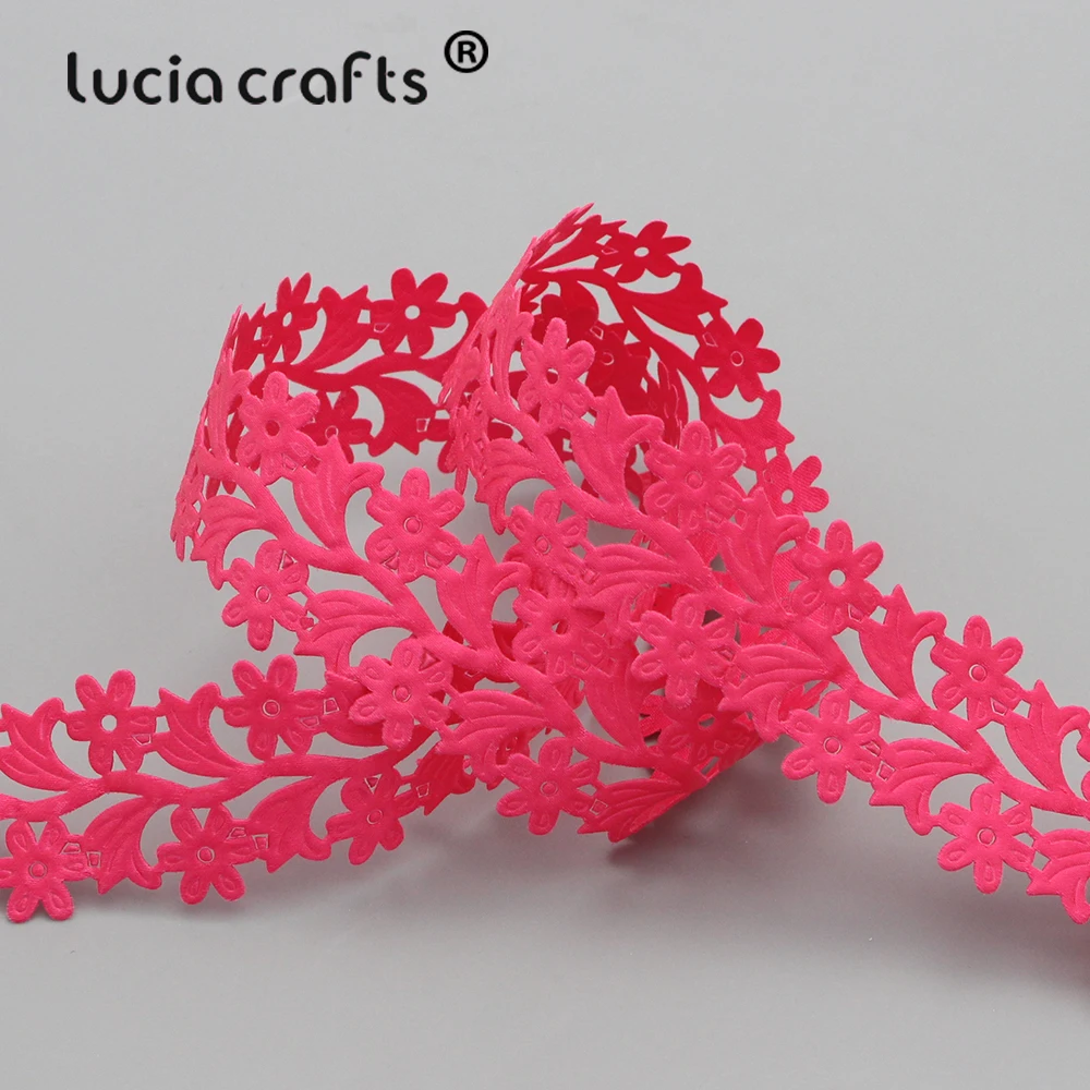 Lucia Crafts 2/12y/партия Цветочная фотография и домашний декор P0603|lace trim|craft laceribbon sewing |