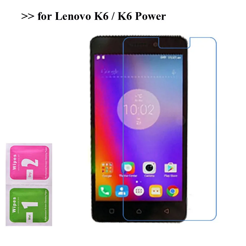 2 предмета в комплекте для lenovo K6 ультра тонкого мягкого Nano ударопрочный Экран