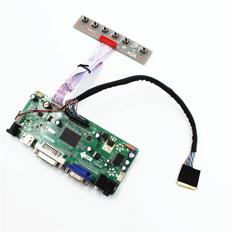 

VGA Audio DVI HDMI-compatible Controller Board Kit for 1600x900 17.3 Inch B173RW01 WLED LVDS LCD controller board DVI