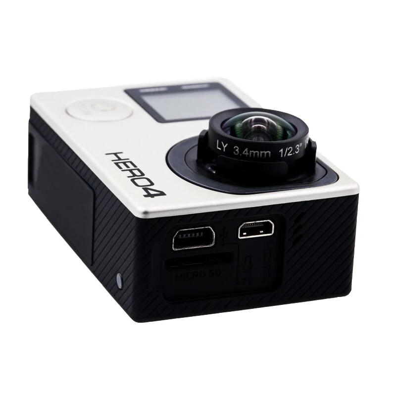 GoPro Hero4 Черная Спортивная камера голая машина с заказным 3 4 мм плоским объективом