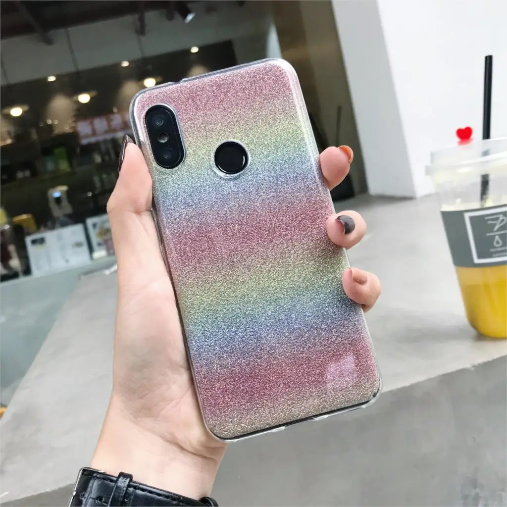 Градиентный лазерный ТПУ силиконовый чехол для Huawei Honor 10 10i 9 Lite 8 8A мягкий Y6 Prime Y7 Pro