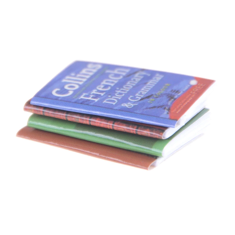 1 шт. миниатюрная книга для кукольного домика аксессуары украшения в масштабе 1/12