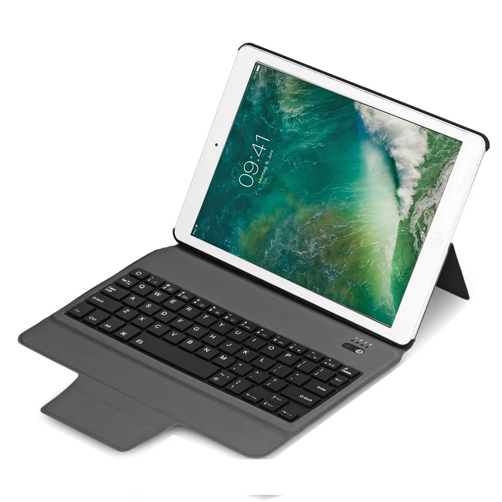 Ultra Thin Keyboard Case for Apple iPad Pro 10.5 A1701 A1709 Slim Pu Leather Stand Smart Cover Bluetooth Keyboard+Film+Pen