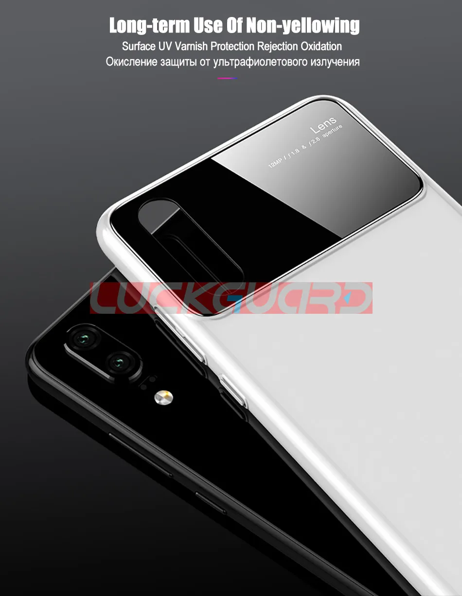 LuckGuard для huawei P30 Pro чехол Роскошный Гладкий Жесткие ПК-Чехлы для huawei P20 mate 20 Pro P20 Lite Тонкий чехол