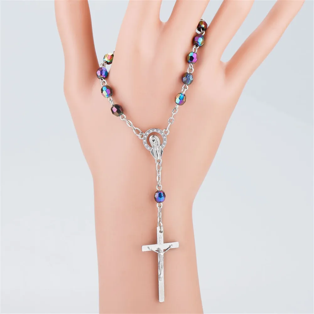 Красочные граненые Акриловые бусины 6 мм фотокатолический браслет карманные