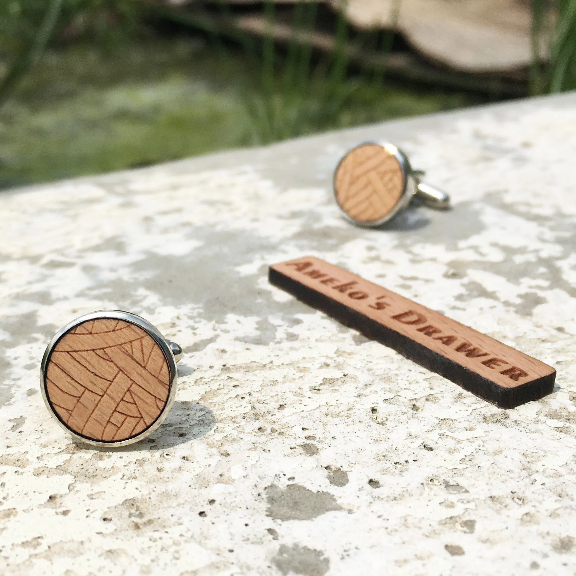 Классическая пряжа Бальные запонки шерсть шаровая манжета ссылка круглый