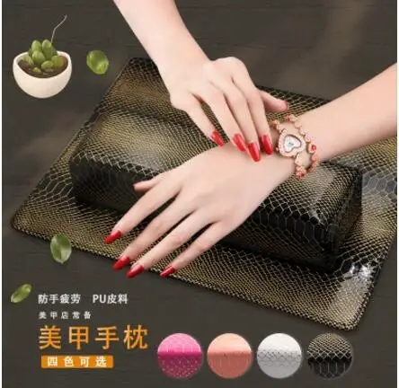 

snakeskin leather cortical hand pillow pad PU leather hand mats cushion
