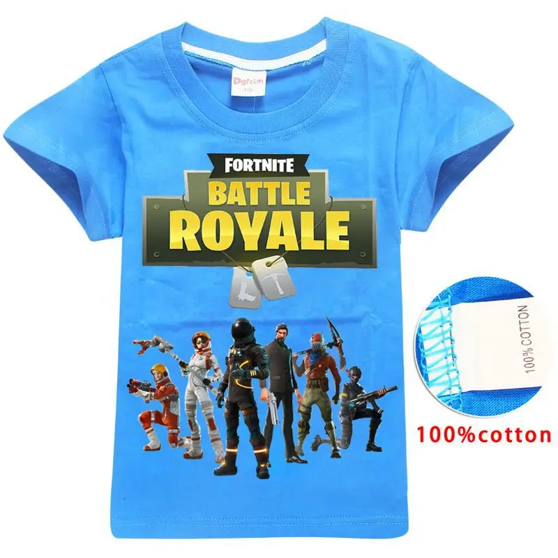 6-14-year-old summer new Hello neighbors selling brand Fortnite cartoon children baby boys clothes short-sleeved cotton T-shirt | Детская