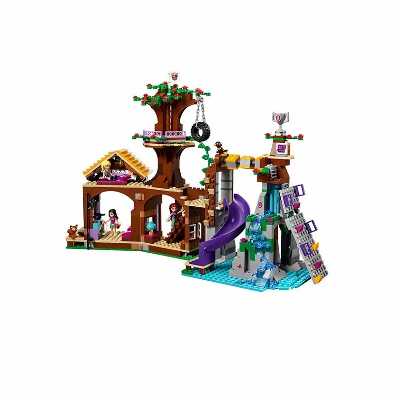 Бела 10497 Приключения лагерь дом на дереве модель здания наборы город 3D блоки