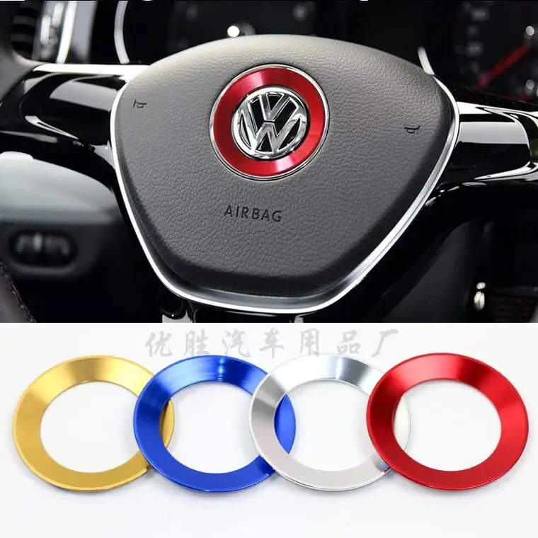 Кольцо для украшения руля Paillette Golf 6 7 Jetta MK5/6 POLO Passat B6 B7 TIGUAN Skoda Octavia 2 a a7 a5|Наклейки