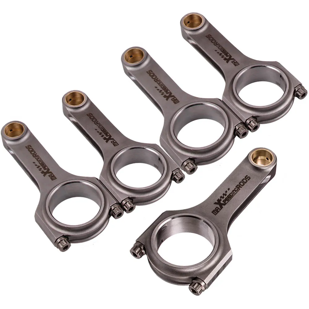 5 шт. шатуны Con Rods стержень для Volvo S60 R 2.5L 143 мм Bielle Pleuel + ARP 2000 болты Conrod Cranks Pin|Поршни
